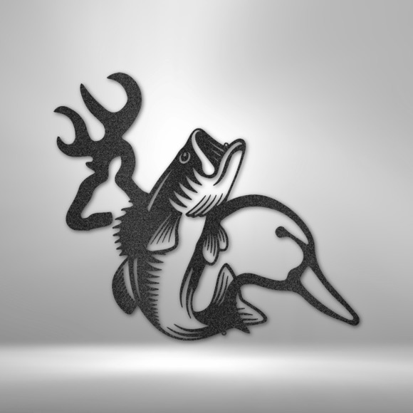 Wildlife Calling Steel Sign Laser Cut Powder Coated Home & Office Metal Wall Dec